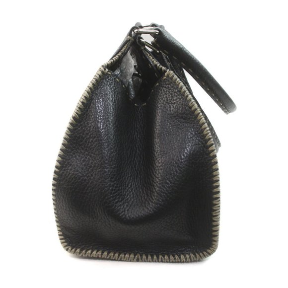 Auth Fendi Shoulder Bag Black Leather #19673F12 - Picture 3 of 9